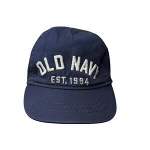 Old Navy Navy Baseball Cap Panel Hat Babycore 6-12 months Headgear
